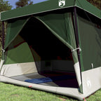 Camping-Zelt-Set mit Dach 2 pcs Grün Taffeta und Stoff