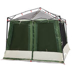 Camping-Zelt-Set mit Dach 2 pcs Grün Taffeta und Stoff