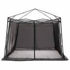 Camping-Zelt-Set 2 pcs Grau und Orange Taffeta und Stoff