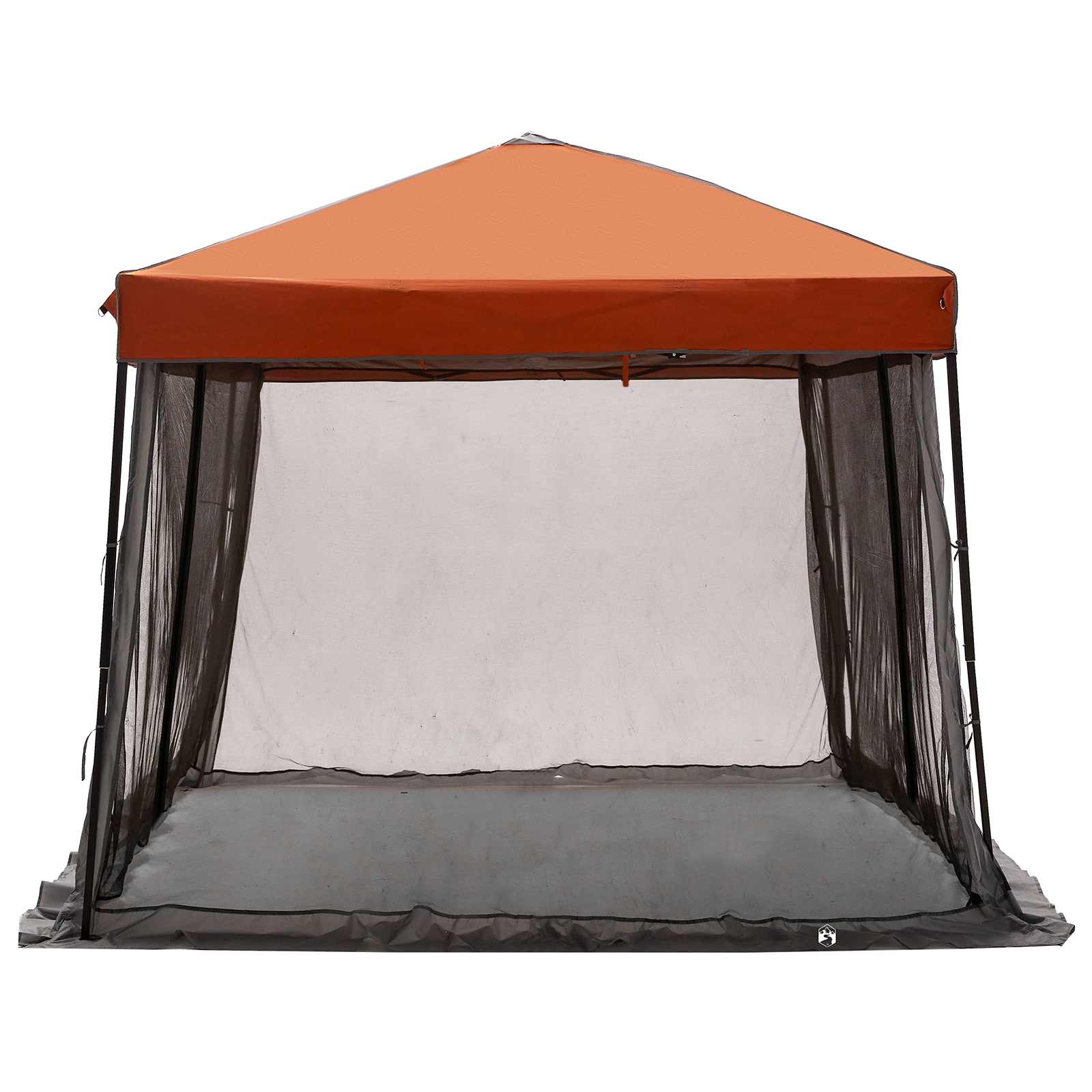 Camping-Zelt-Set 2 pcs Grau und Orange Taffeta und Stoff