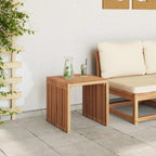 Garten-Beistelltisch Braun 45 x 42,5 x 45 cm Massivholz Teak
