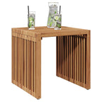 Garten-Beistelltisch Braun 45 x 42,5 x 45 cm Massivholz Teak