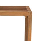 Garten-Beistelltisch Braun 50 x 32,5 x 35 cm Massivholz Teak