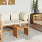 Garten-Beistelltisch Braun 50 x 32,5 x 35 cm Massivholz Teak