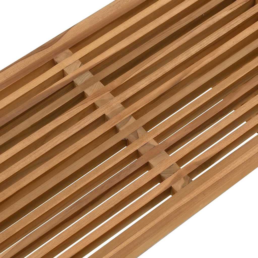 Garten-Beistelltisch Braun 70 x 37,5 x 35,5 cm Massivholz Teak