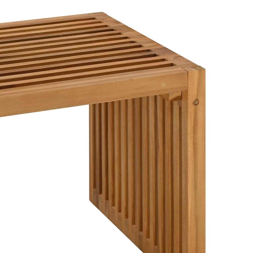 Garten-Beistelltisch Braun 70 x 37,5 x 35,5 cm Massivholz Teak
