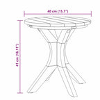 Beistelltisch Braun 40 x 40 x 41 cm Massivholz Teak