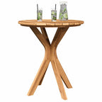 Beistelltisch Braun 70 x 70 x 75 cm Massivholz Teak