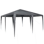 Party-Zelt Anthrazit 400 x 400 x 266 cm Polyethylen und Stahl