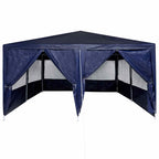 Party-Zelt Blau 400 x 400 x 266 cm Polyethylen