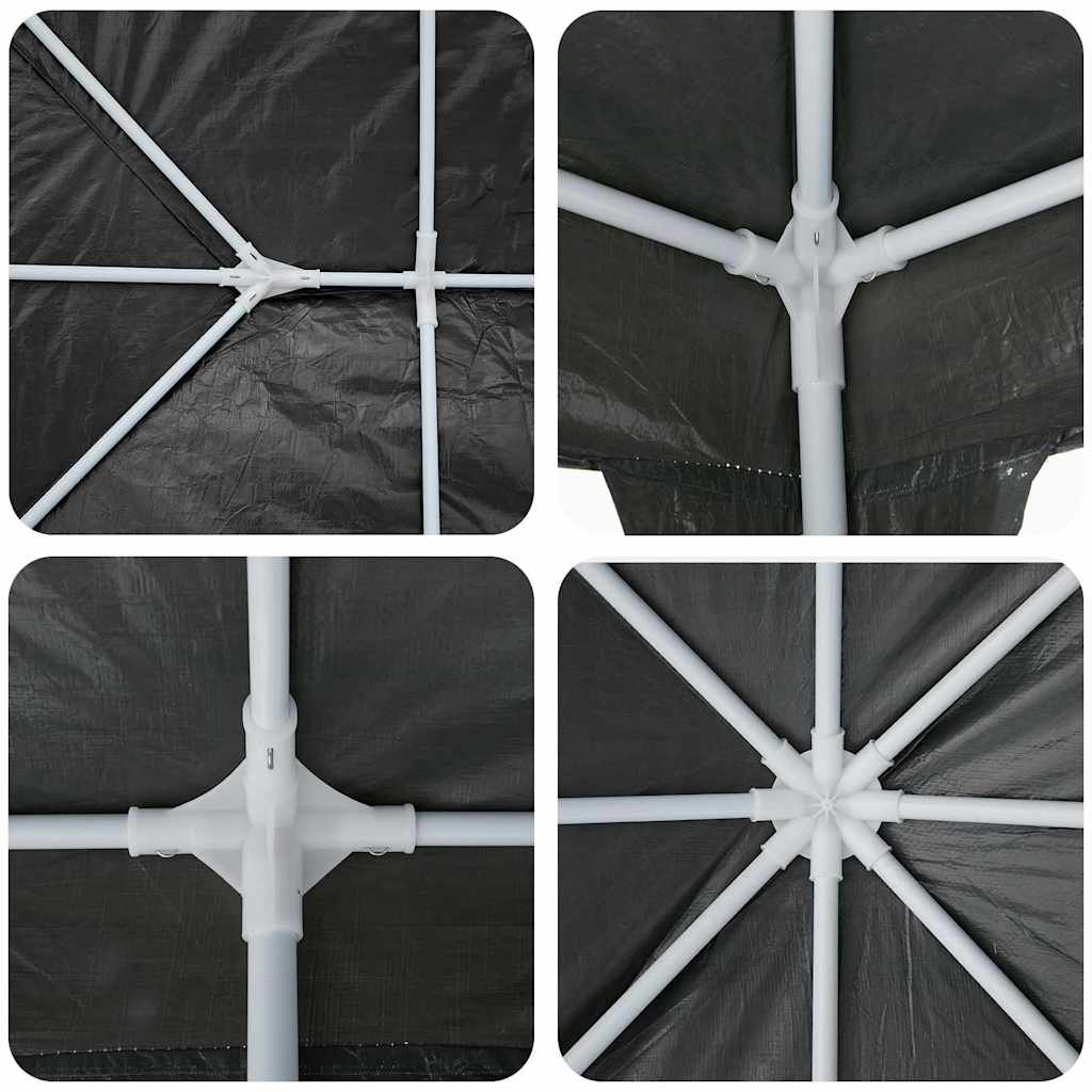 Party-Zelt Anthrazit 400 x 400 x 266 cm Polyethylen