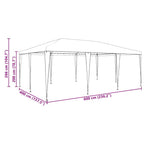 Party-Zelt Grün 600 x 400 x 266 cm Polyethylen und Stahl