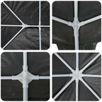 Party-Zelt Anthrazit 600 x 400 x 266 cm Polyethylen