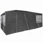 Party-Zelt Anthrazit 600 x 400 x 266 cm Polyethylen