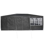 Party-Zelt Anthrazit 600 x 400 x 266 cm Polyethylen