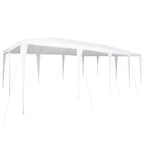 Party-Zelt Weiß 800 x 400 x 266 cm Polyethylen und Stahl
