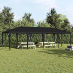 Party-Zelt Anthrazit 800 x 400 x 266 cm Polyethylen und Stahl