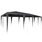 Party-Zelt Anthrazit 800 x 400 x 266 cm Polyethylen und Stahl