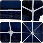 Party-Zelt Blau 800 x 400 x 266 cm Polyethylen
