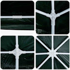 Party-Zelt Grün 800 x 400 x 266 cm Polyethylen