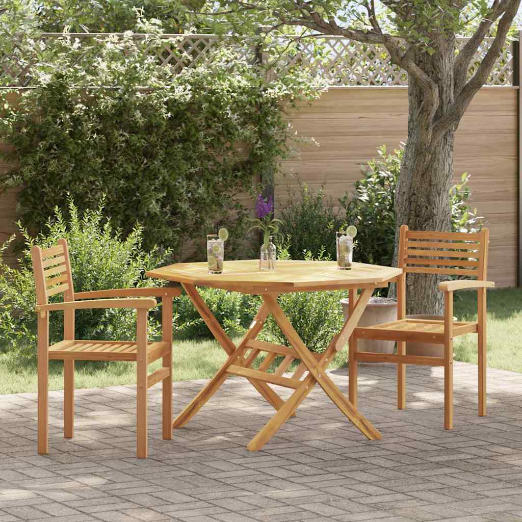 Stuhl 2 pcs Braun 56 x 55 x 90,5 cm Massivholz Teak
