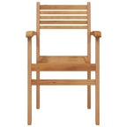 Stuhl 4 pcs Braun 56 x 55 x 90,5 cm Massivholz Teak