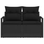 Garten-Sofa mit Kissen 120 x 62 x 69 cm Poly-Rattan