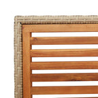 Garten Stapelstühle 2 pcs Braun und Beige 54 x 56 x 90 cm