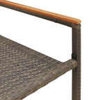 Garten Stapelstühle 2 pcs Grau und Braun 54 x 56 x 90 cm