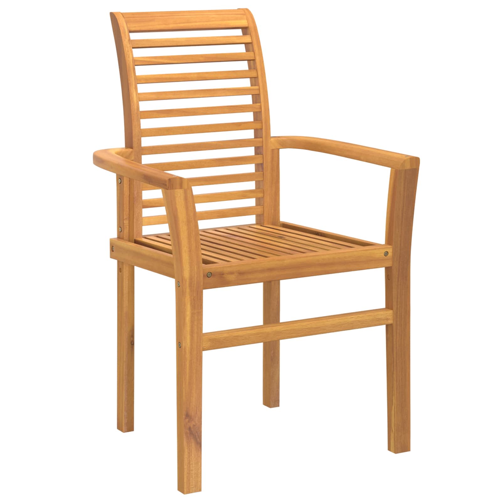 Esszimmerstuhl 2 pcs Braun 62 x 55 x 94 cm Massivholz Teak