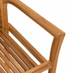 Esszimmerstuhl 4 pcs Braun 62 x 55 x 94 cm Massivholz Teak