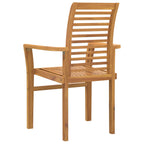 Esszimmerstuhl 4 pcs Braun 62 x 55 x 94 cm Massivholz Teak
