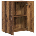 Büroschrank mit Regal Schwarz Eichen-Optik 70 x 32 x 77.5 cm