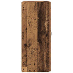 Büroschrank mit Regal Schwarz Eichen-Optik 70 x 32 x 77.5 cm