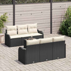 Gartensofa-set Schwarz 55 x 55 x 37 cm Poly-Rattan