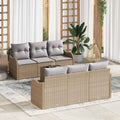Gartensofa-set Beige 55 x 55 x 37 cm Poly-Rattan