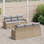 Gartensofa-set Beige 55 x 55 x 37 cm Poly-Rattan