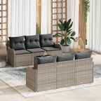 Gartensofa-set Hellgrau 55 x 55 x 37 cm Poly-Rattan