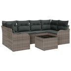 Gartensofa-set Grau 55 x 55 x 37 cm Poly-Rattan