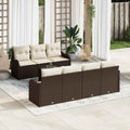 Gartensofa-set Braun 55 x 55 x 37 cm Poly-Rattan