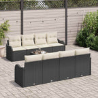 Gartensofa-set Schwarz 55 x 55 x 37 cm Poly-Rattan