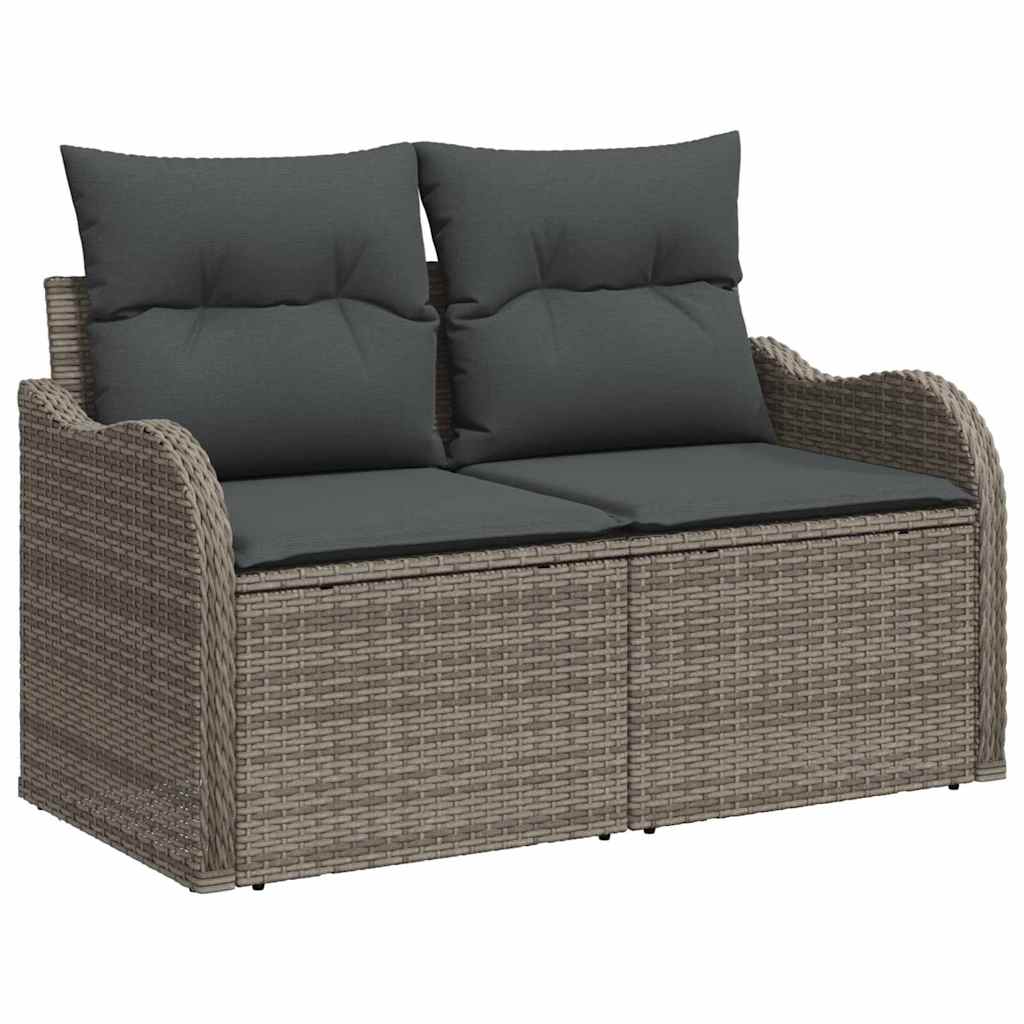 Gartensofa-set Grau 55 x 55 x 37 cm Poly-Rattan