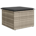 Gartensofa-set Hellgrau Poly-Rattan