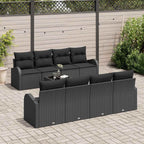 Gartensofa-set Schwarz 55 x 55 x 37 cm Poly-Rattan