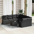Gartensofa-set Schwarz 55 x 55 x 37 cm Poly-Rattan