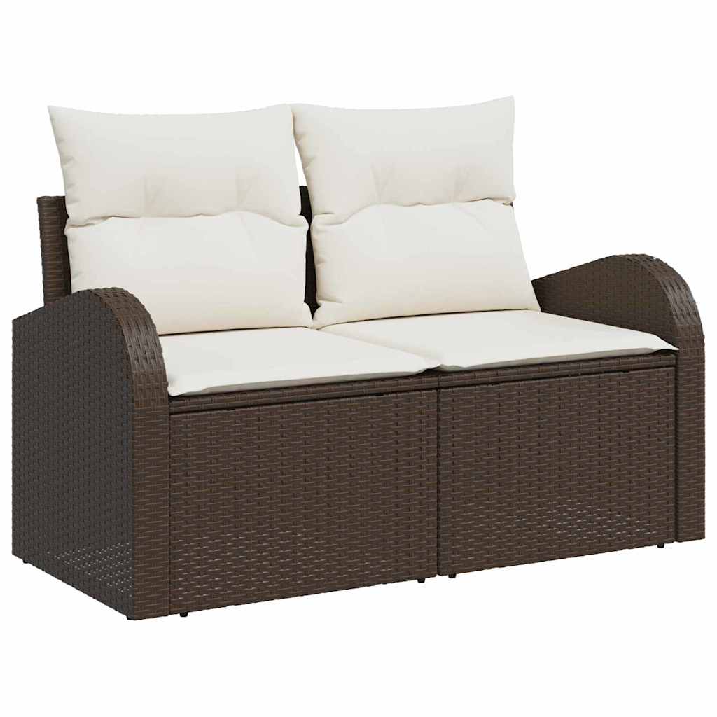 Gartensofa-set 8 pcs Poly-Rattan
