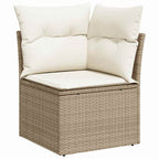 Gartensofa-set 9 pcs Poly-Rattan