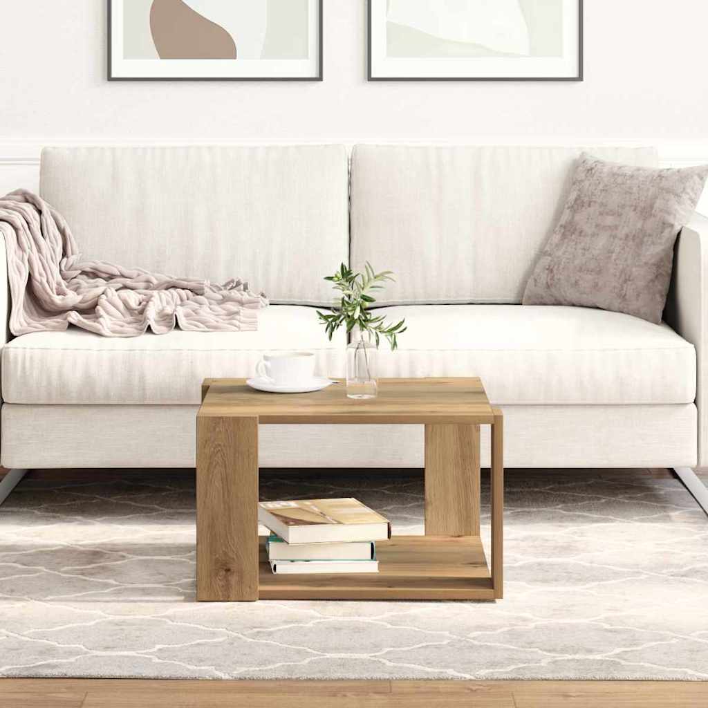 Couchtisch Artisan-Eiche 51,5 x 51,5 x 30 cm Holzwerkstoff