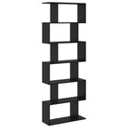 Bücherregal Schwarz Eichen-Optik 70 x 24 x 193,5 cm