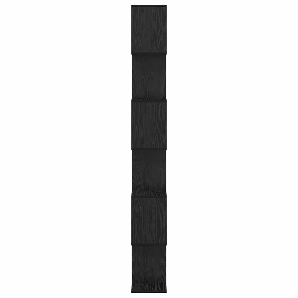 Bücherregal Schwarz Eichen-Optik 70 x 24 x 193,5 cm